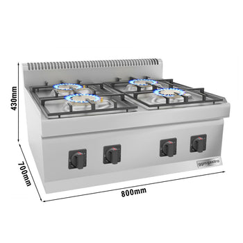 Gazlı Ocak - 23 kW - 4 Gözlü