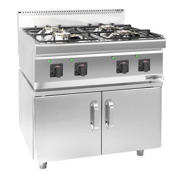 Gazlı Ocak - 23 kW - 4 Gözlü - 2 Kapılı Alt Stand Dahil