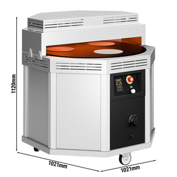 Gazlı Lavaş Fırını - Döner - 20 kW - Ø 900mm