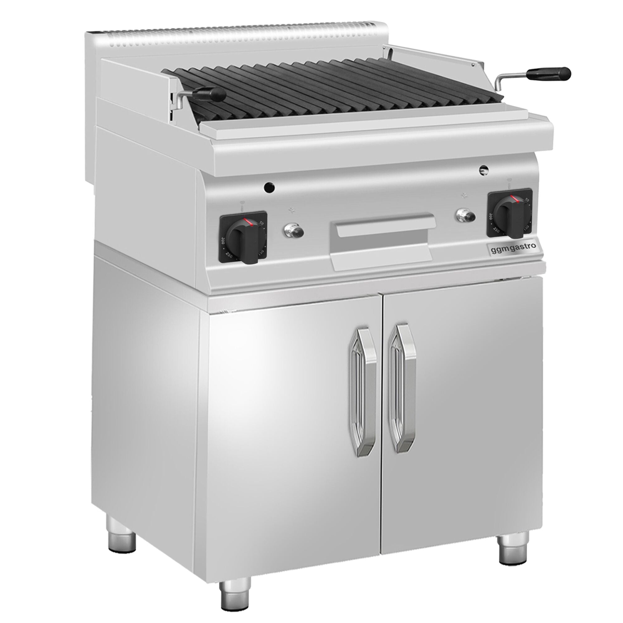 Gazlı Lav Taşı Izgara - 10,6 kW- Devrilir Izgara - 2 Kapılı Alt Stand Dahil