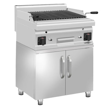 Gazlı Lav Taşı Izgara - 10,6 kW- Devrilir Izgara - 2 Kapılı Alt Stand Dahil