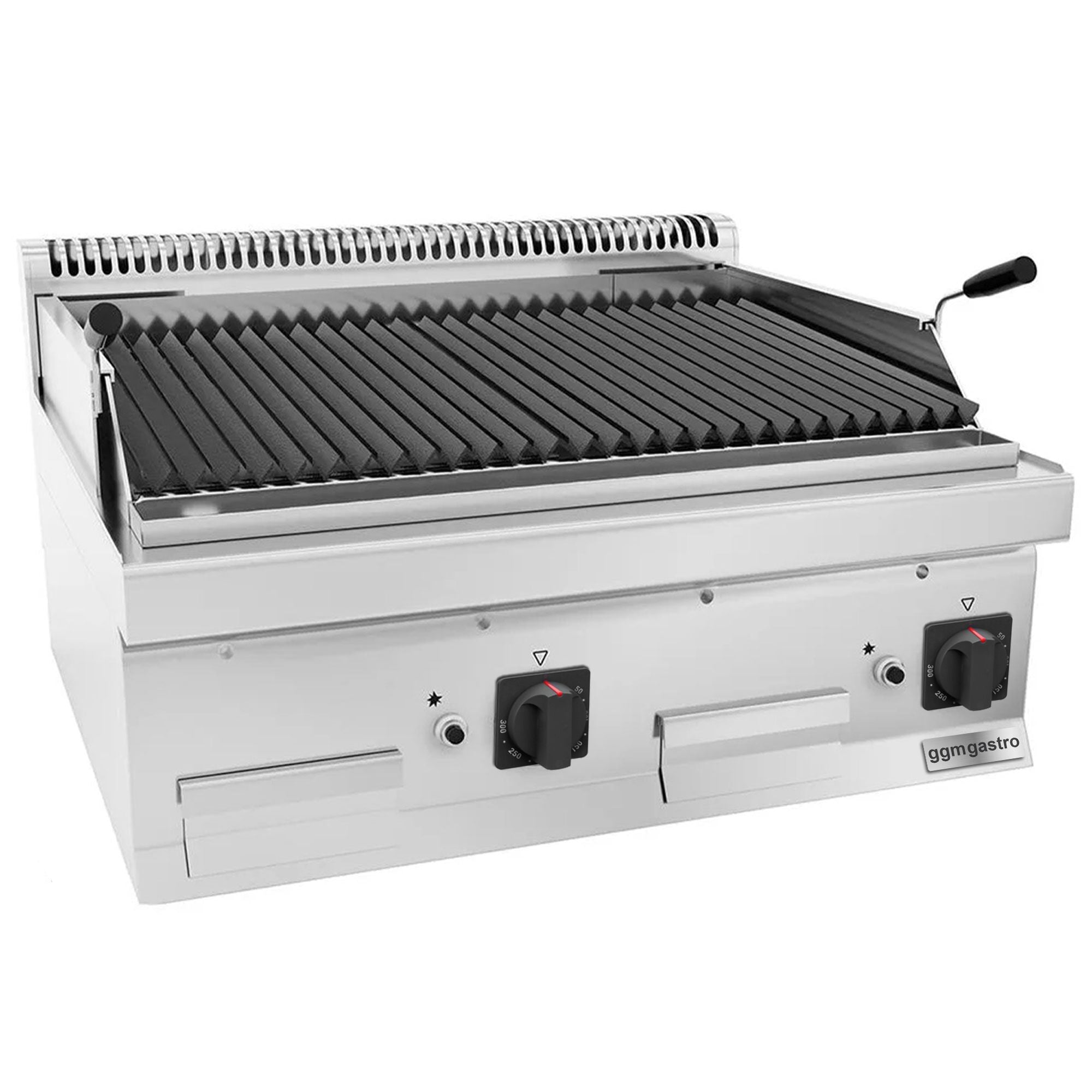 Gazlı Lav Taşı Izgara - 14kW- Devrilir Izgara