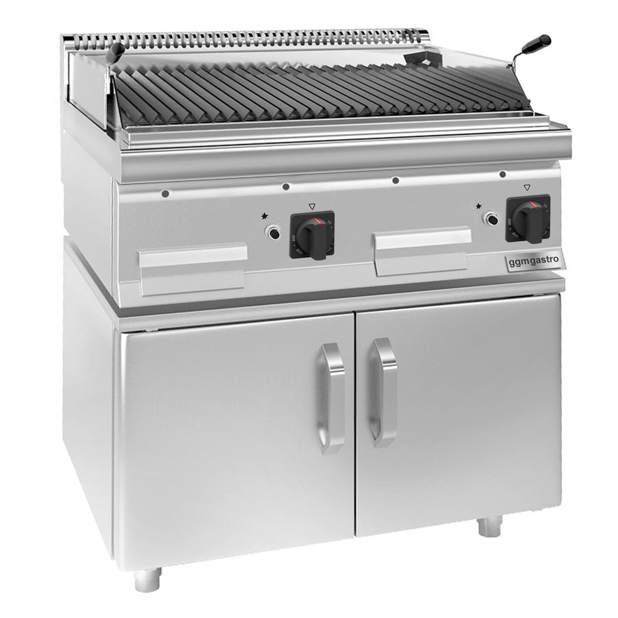 Gazlı Lav Taşı Izgara - 14 kW- Devrilir Izgara - 2 Kapılı Alt Stand Dahil