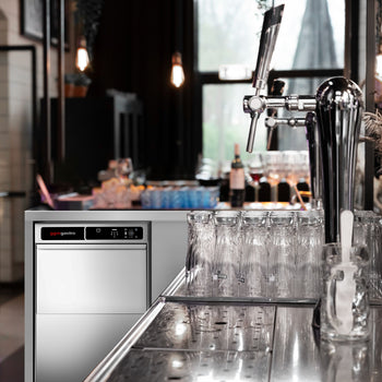 Bardak Yıkama Makinesi - 3,30 kW - Deterjan, Parlatıcı & Tahliye Pompalı