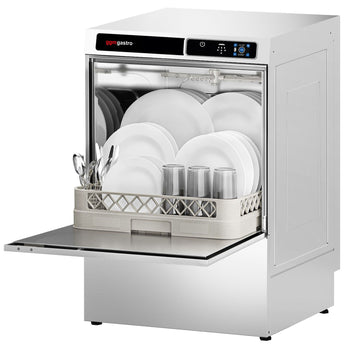 Çift Cidarlı Bulaşık Makinesi - Touch - 3,6 kW - Kireç Çözücü Dahil - Deterjan Pompası, Parlatıcı Pompası ve Tahliye Pompası ile