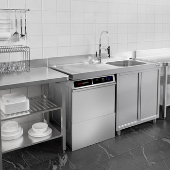 Çift Cidarlı Bulaşık Makinesi - Touch - 3,6 kW - Kireç Çözücü Dahil - Deterjan Pompası, Parlatıcı Pompası ve Tahliye Pompası ile