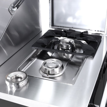 Izgara İstasyonu - Profesyonel Barbekü Mutfağı - Siyah