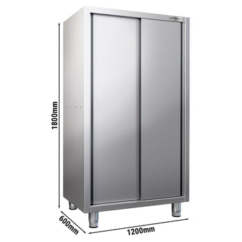 Tabak Dolabı – 1200x600 mm – Sürgülü Çift Kapak - Yükseklik 1800 mm
