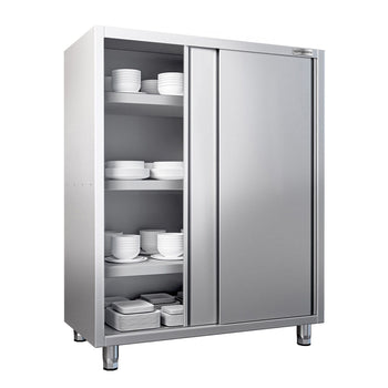 Tabak Dolabı – 1600x700 mm – Sürgülü Çift Kapaklı – Yükseklik 1800 mm