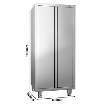 Tabak Dolabı – 800x600 mm – Çift Menteşeli Kapaklı – Yükseklik 1800 mm