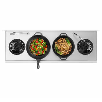 Gazlı Wok Ocak - 60 kW - 4 Bek - 2 Musluk Dahil