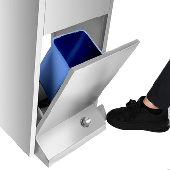 Yıkama İstasyonu - Ayak Kumandalı, Peçete ve Sabun Dispenserli Paslanmaz Çelik Lavabo