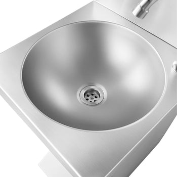 Yıkama İstasyonu - Ayak Kumandalı, Peçete ve Sabun Dispenserli Paslanmaz Çelik Lavabo