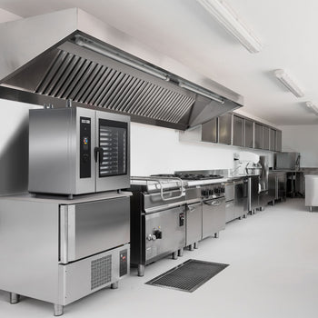 Gazlı Kombi Fırın - Dokunmatik - 10x GN 1/1 - Yıkama Sistemi, Sıcaklık Sensörü, Kazan ve İç Çerçeve Dahil