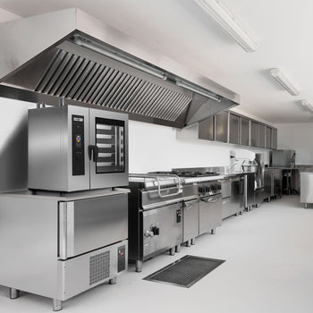 Gazlı Kombi Fırın - Dokunmatik - 20x GN 1/1 - Yıkama Sistemi, Sıcaklık Sensörü, Kazan ve İç Çerçeve Dahil