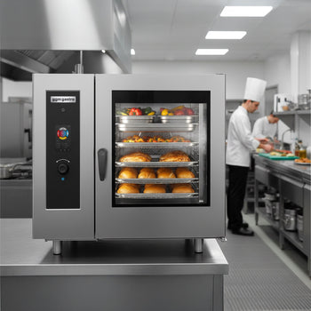 Kombi Fırın - Dokunmatik - 20x GN 1/1 - Yıkama Sistemi, Sıcaklık Sensörü, Kazan ve İç Çerçeve Dahil