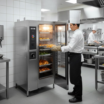 Kombi Fırın - Dokunmatik - 40x GN 1/1 - Yıkama Sistemi, Sıcaklık Sensörü, Kazan ve İç Çerçeve Dahil