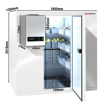 Soğuk Oda - 1800x1200mm - 3,15m³ - Soğutma Ünitesi Dahil