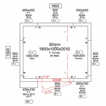 Soğuk Oda - 1800x1500mm - 4,06m³