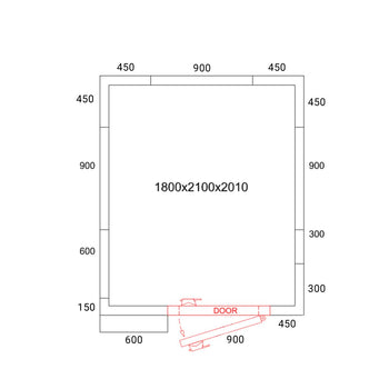 Soğuk Oda - 1800x2100mm - 5,88m³