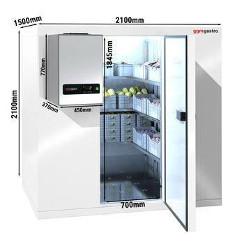 Soğuk Oda - 2100x1500mm - 4,8m³ - Soğutma Ünitesi Dahil