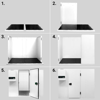 Derin Dondurucu Oda - 2200x2200mm - 6,1m³ -Derin Dondurucu Ünite & Perde Dahil