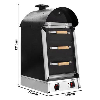 Elektrikli Kumpir Patates Fırını - Manuel - 4,5 kW - 3 Çekmeceli