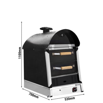 Gazlı Kumpir Patates Fırını - Manuel - 2 Çekmeceli