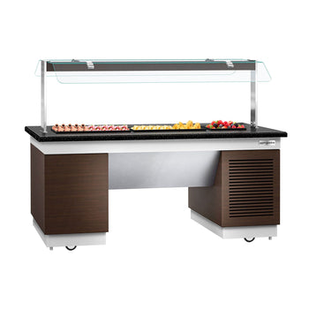 Soğuk Açık Büfe Tezgahı DUBLIN - Soğutucu Pleytli - 2000 mm x 1000 mm