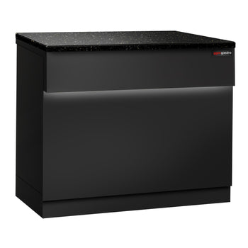 Kasa Bankosu TORONTO - 900mm - Siyah Ön Panel - Siyah Granit Çalışma Tezgahı