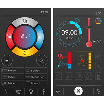 Kombi Fırın - Dokunmatik - 40x GN 1/1 - Yıkama Sistemi, Sıcaklık Sensörü, Kazan ve İç Çerçeve Dahil