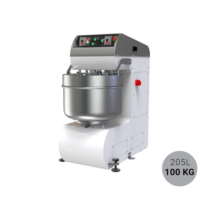Pastane Spiral Hamur Yoğurma Makinesi - 205 Litre/ 100 kg - Memak