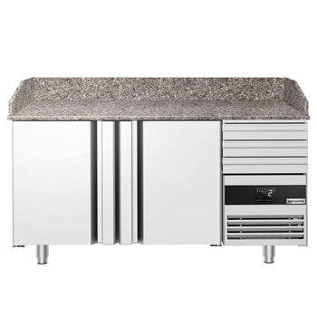 Pizza Hazırlık Tezgahı   - 1600x800mm - 2 Kapılı & 3 Çekmeceli