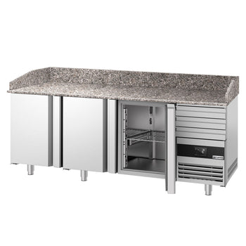 Pizza Hazırlık Tezgahı   - 2150x800mm - 3 Kapılı & 3 Çekmeceli