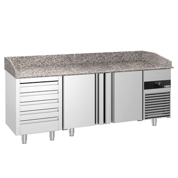 Pizza Hazırlık Tezgahı   - 2100x800mm - 3 Kapılı & 6 Çekmeceli