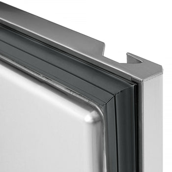 Pizza Hazırlık Tezgahı  - 2100x800mm - 2 Kapılı & 5 Çekmeceli - Soğutmalı Vitrin Dahil - 10x GN 1/3