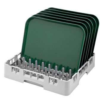 Bulaşık Yıkama Sepeti / Tabak Yıkama 1/1 - 9x9 Bölmeli - 500x500 mm - Gri - CAMRACK® | CAMBRO