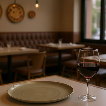 Pizza Tabağı - Porselen - Ø 310 mm - Pırıltılı Bej - (12 adet)