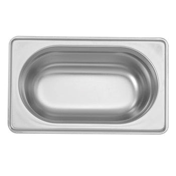 Paslanmaz Çelik - GN Küvet 1/9 - Yükseklik:65 mm