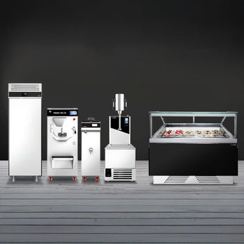 Dondurma Tezgahı EMMA - 1710 mm - Konveksiyonlu - 9x5 Lt. veya 6x7 Lt. Dondurma Kapları için - Siyah