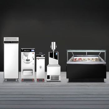 Dondurma Tezgahı ADAM - 1700 mm - Konveksiyonlu - 18x5 Lt. veya 12x7 Lt. Dondurma Kapları için - Siyah