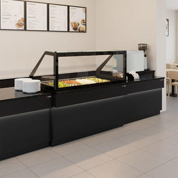 Kasa Bankosu TORONTO - 900mm - Siyah Ön Panel - Siyah Granit Çalışma Tezgahı