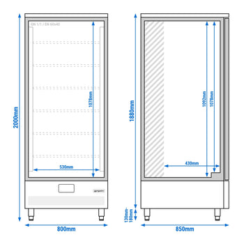 Şok Dondurucu - 15x GN 1/1 veya EN 60x40