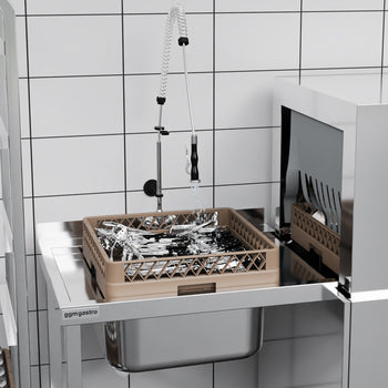 Konveyörlü Bulaşık Makinesi - Dijital - 31 kW - Kurutuculu - Besleme Tablası Sol