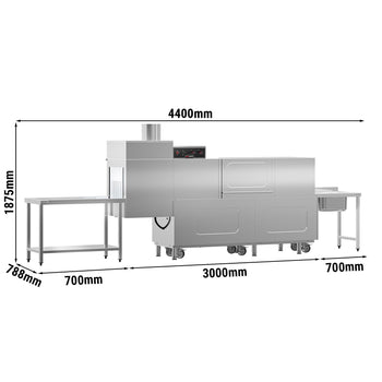 Konveyörlü Bulaşık Makinesi - Dijital - 31 kW - Kurutuculu - Besleme Tablası Sağ