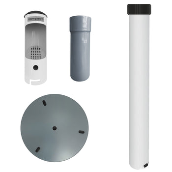 Alüminyum Ayaklı Küllük - Beyaz