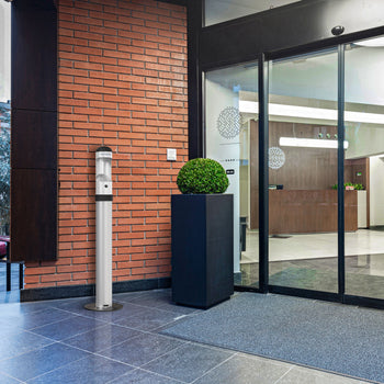 Alüminyum Ayaklı Küllük - Beyaz