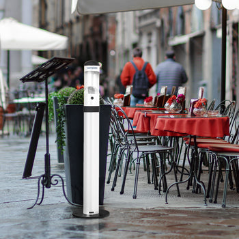 Alüminyum Ayaklı Küllük - Beyaz