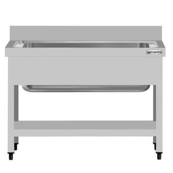 Tencere Yıkama Tezgahı ECO - 1000x700mm - Alt Raflı & 1 Evyeli