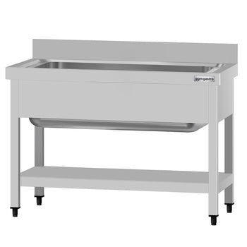 Tencere Yıkama Tezgahı ECO - 1000x700mm - Alt Raflı & 1 Evyeli